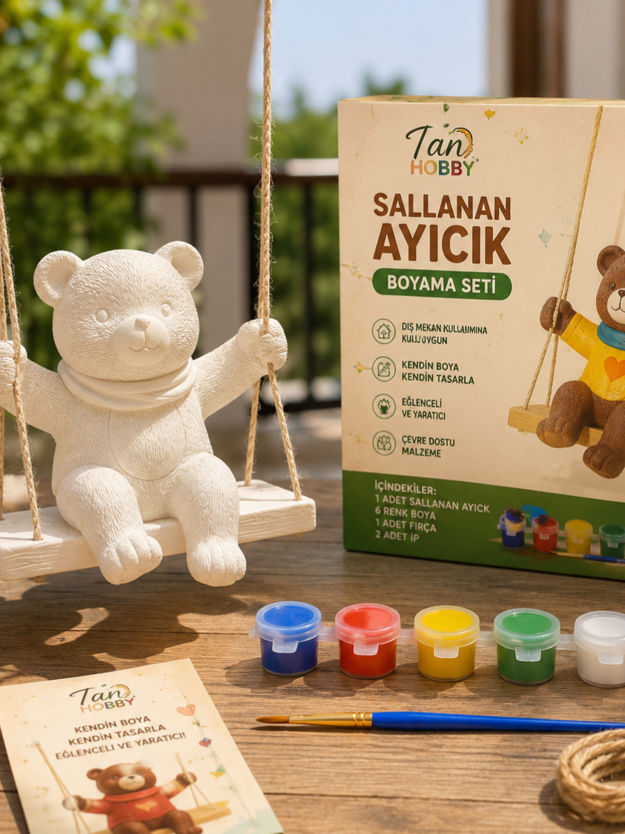 Sallanan Ayıcık Boyama Seti