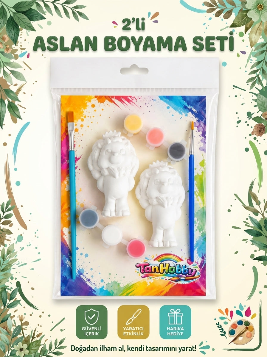 TanHobby 2'li Aslan Taş Tozu Boyama Seti