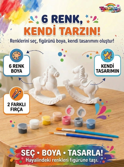 TanHobby 2'li Sallanan At Taş Tozu Boyama Seti