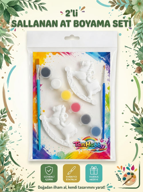 TanHobby 2'li Sallanan At Taş Tozu Boyama Seti